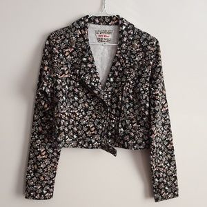 Hot Kiss Floral Cropped Jacket/Blazer